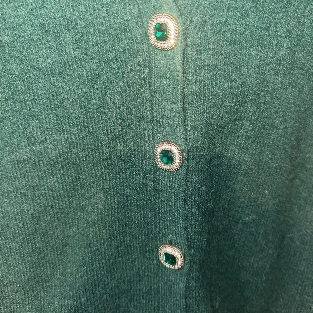 Monsoon Emerald Green V-Neck Sweater - Picture 4 of 7